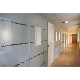 Стационарные перегородки для офиса или квартиры из алюминия, перегородки с пленкой на стекле