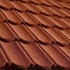 Композитная черепица QueenTile Classic 1-тайловая 1140x410 мм terra-cotta