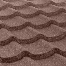 Композитная черепица QueenTile 1-тайловая 1150x400 мм coffee