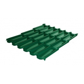 Металочерепиця RAUNI Premium 1180/1100 мм 0,45 мм MAT Polyester SeAH Steel (Корея) RAL 6002