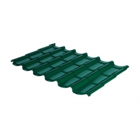 Металлочерепица RAUNI Mini 1180/1100 мм 0,45 мм Polyester SeAH Steel (Корея) RAL 6005