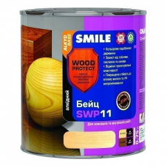 Бейц алкидный SMILE SWP-11 WOOD PROTECT Elite 0,75 л махагон Днепр