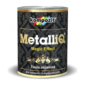 Эмаль акриловая Kompozit METALLIQ металлик 12 кг красное золото
