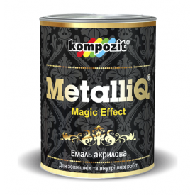 Эмаль акриловая Kompozit METALLIQ металлик 12 кг черный жемчуг