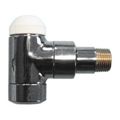 Термостатический клапан HERZ DE LUXE TS-90 угловой Rc 1/2xR 1/2 черный матовый (1792449) Днепр