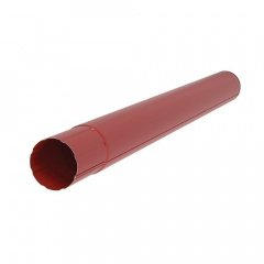 Водостічна труба Акведук Преміум 87 мм 1 м, темно-червоний RAL 3009 Полтава