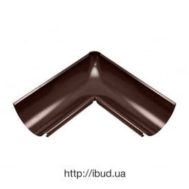 Внутренний угол желоба Акведук Премиум 135 градусов 125 мм коричневый RAL 8017