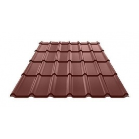 Металлочерепица Ruukki Decorrey Polyester 0,5 мм шоколадный