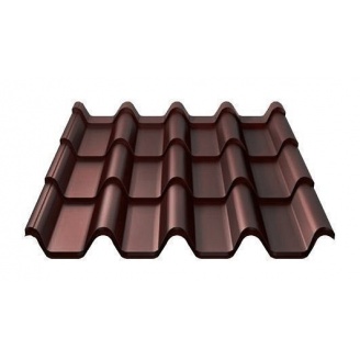 Металочерепиця Ruukki Armorium Pural Matt 0,5 мм шоколадний