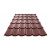 Металочерепиця Ruukki Monterrey Polyestеr 0,5 мм шоколадний