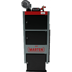 Твердопаливний котел тривалого горіння Marten Comfort MC 20 кВт - сталь 5 мм Київ