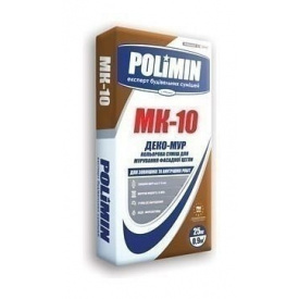 Кладочна суміш Polimin Деко-мур МК-10 25 кг сірий