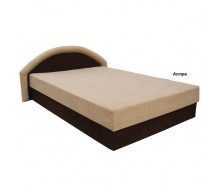 Кровать Вика Ривьера 140 с матрасом мебельная ткань 163х202х80 см