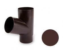 Тройник трубы Galeco PVC 130/100 100 мм шоколадно-коричневый