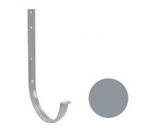 Кронштейн ринви металевий Galeco PVC 180/125 183х385 мм світло-сірий