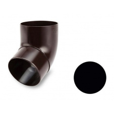 Коліно 67 градусів Galeco PVC SP080 80 мм чорний