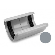 Муфта ринви з прокладкою Galeco PVC 180/125 183х250 мм світло-сірий