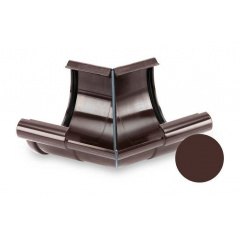 Кут внутрішній 135 градусів Galeco PVC 110/80 107 мм шоколадно-коричневий Житомир