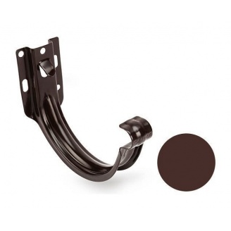 Кронштейн желоба универсальный Galeco PVC 130 132 мм шоколадно-коричневый