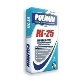 Клейова суміш Polimin Монтаж-гіпс КГ-25 25 кг білий