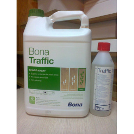 Лак для паркета полуматовый Bona Traffic 4,5 л