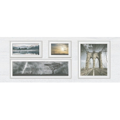 Декор Inter Cerama INDY 23x60 см сірий світлий (Д 118 071) Дніпро