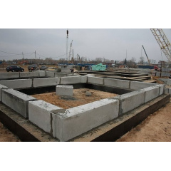 Строительство фундамента из бетонных блоков Киев