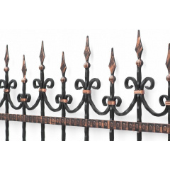 Кований паркан модель С-02 1600 мм Бушеве
