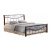 Ліжко Domini Design Ленора 1870x2150x950 мм каштан