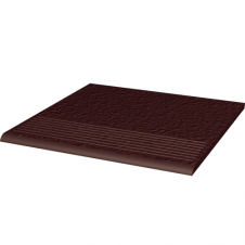 Сходинка пряма структурна Paradyz Natural BROWN DURO 30x30 см