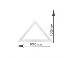 Треугольное окно Rehau 1000х1000 мм