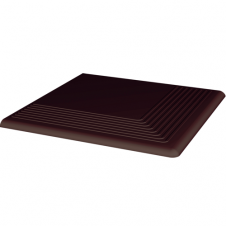 Ступінь рельєфна кутова Paradyz Natural brown гладка 30x30 см