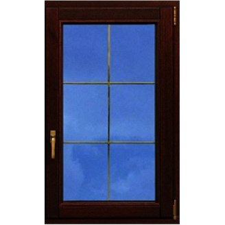 Ламіноване вікно Rehau зі шпросами 700x1500 мм