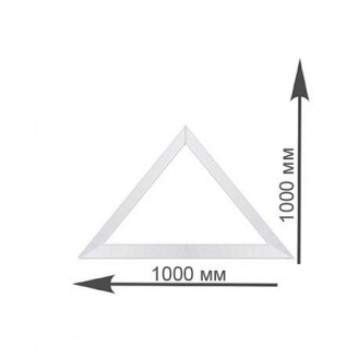Треугольное окно Rehau 1000х1000 мм