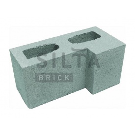 Блок гладкий Силта-Брик Элит 32 угловой 390х190х190 мм