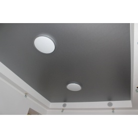 Натяжной потолок матовый 0,17 мм серый