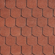 Битумная черепица IKO Victorian 336х1000 мм 10 Tile Red
