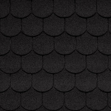 Битумная черепица IKO Victorian 336х1000 мм 01 Black