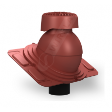 Фановый выход Wirplast Uniwersal K86 110х265 мм красный RAL 3009