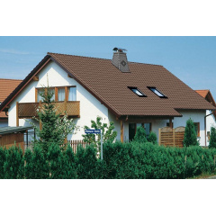 Черепиця Braas Рубін 13V Ангоба 435х276 мм коричневий Мелітополь