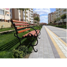Скамейка с поручнем Ручная работа XXI Век 9.1/100 с верхним подлокотником 1 м