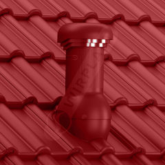 Вентиляционный выход Wirplast Wirovent Tile Pro W17 125x440 мм красный RAL 3009 Киев