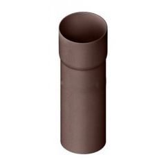 Труба водостічна з муфтою Альта-Профіль Стандарт 74 мм 3 м коричневий Херсон