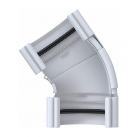 Кут ринви регульований Альта-Профіль Еліт 120-145 градусів 125 мм білий