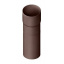 Труба водосточная с муфтой Альта-Профиль Элит 95 мм 3 м коричневый Житомир