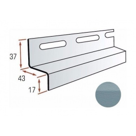 Планка навісна Альта-Профіль Alta-Siding 3660 мм сіро-блакитний