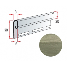 Финишная планка Альта-Профиль KANADA Плюс Престиж 3660 мм темно-бежевый