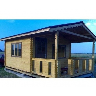 Дом деревянный сборный из профилированного бруса 6х4 м