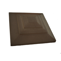 Крышка колпак для забора Карпаты коричневая 500х500 мм Киев