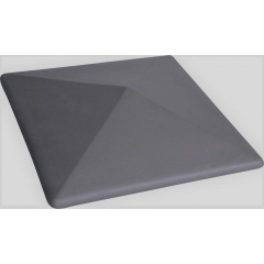 Крышка колпак для забора Прямая серая 450х450 мм Киев